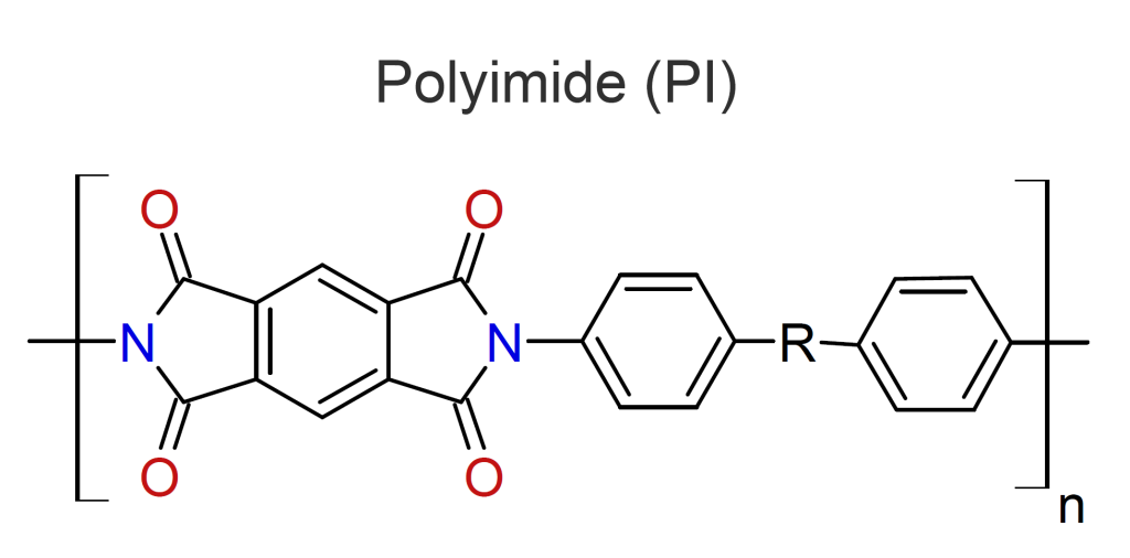 Structure formula of polyimide resin